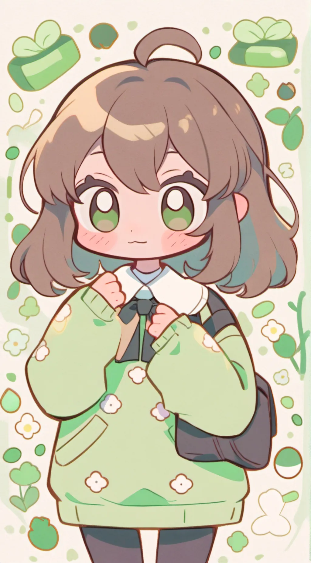 ai character: vee x sprout  background