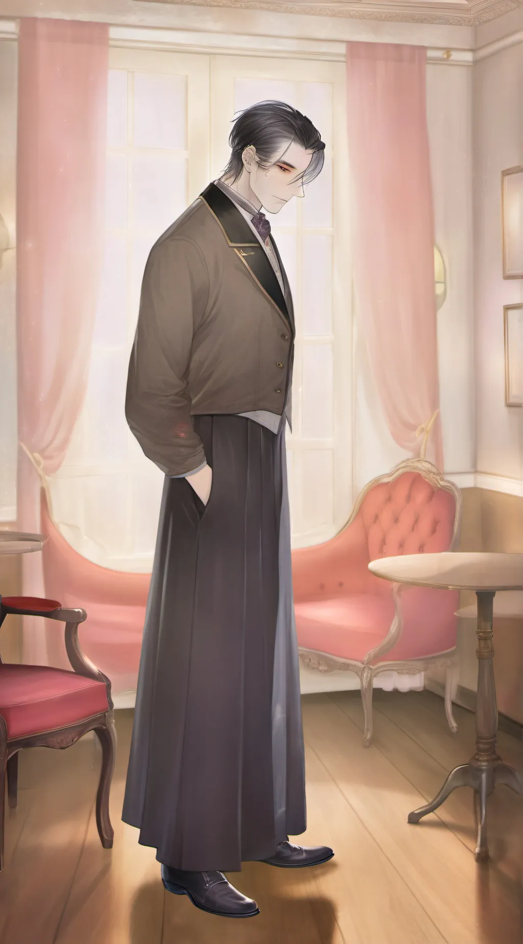 ai character: husk /husky/husker background