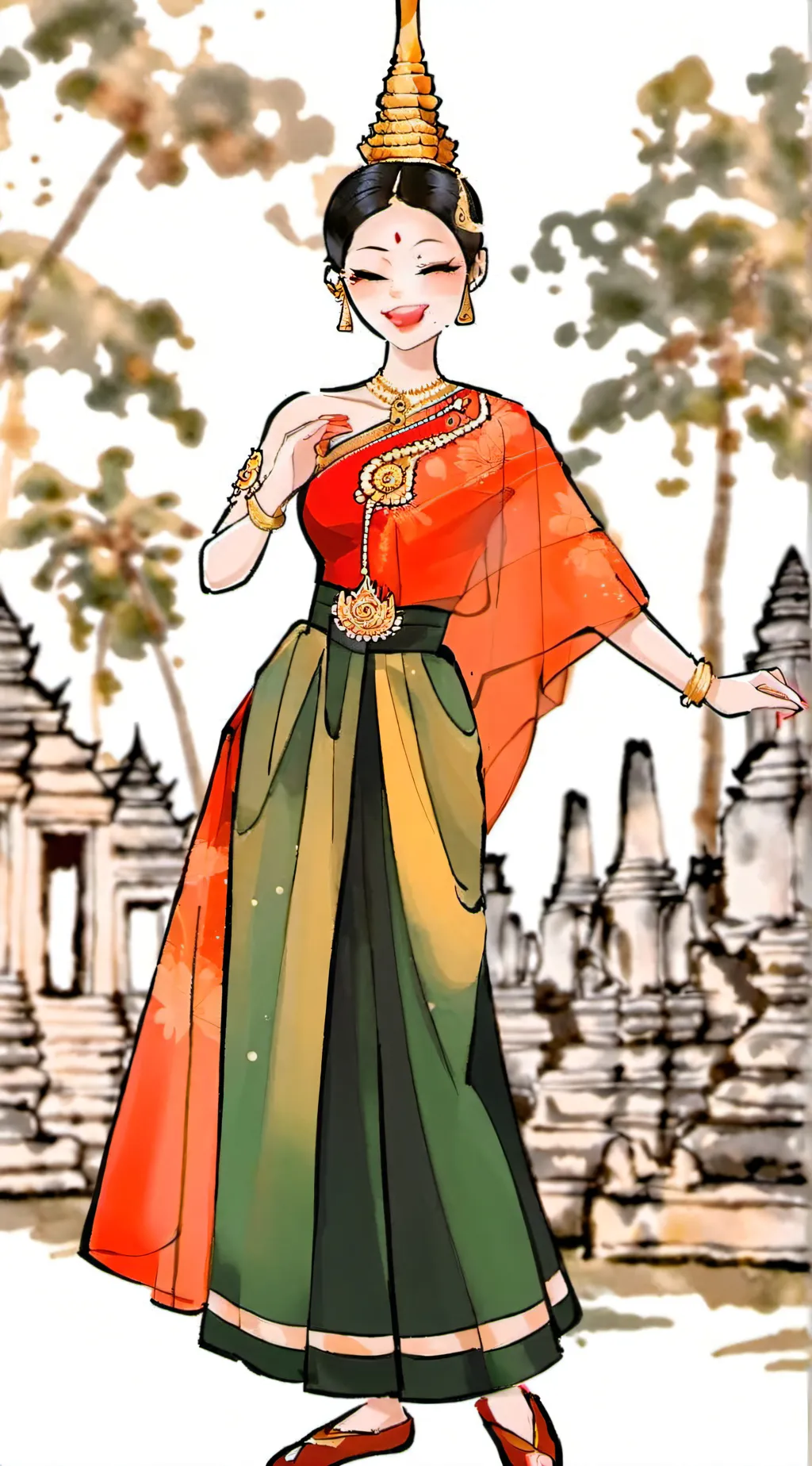 ai character: Cambodia  background