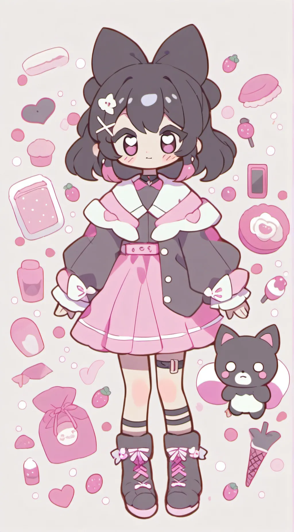 ai character: kuromi hangouttime background