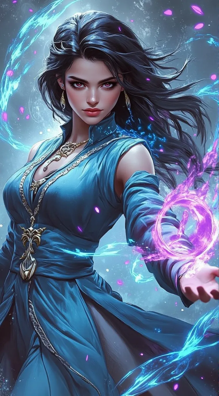 ai character: selene  background