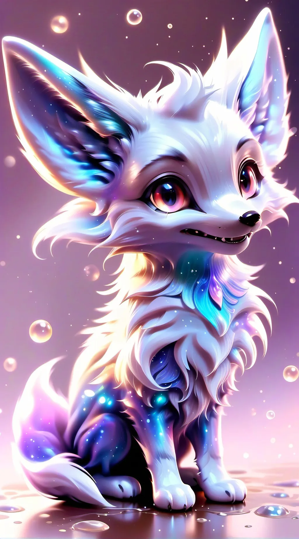 ai character: Eevee lution  background