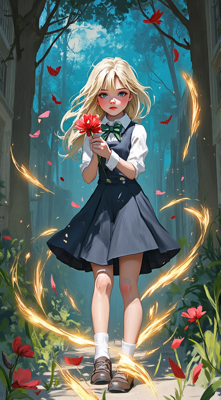 ai character: the boy in the sle background