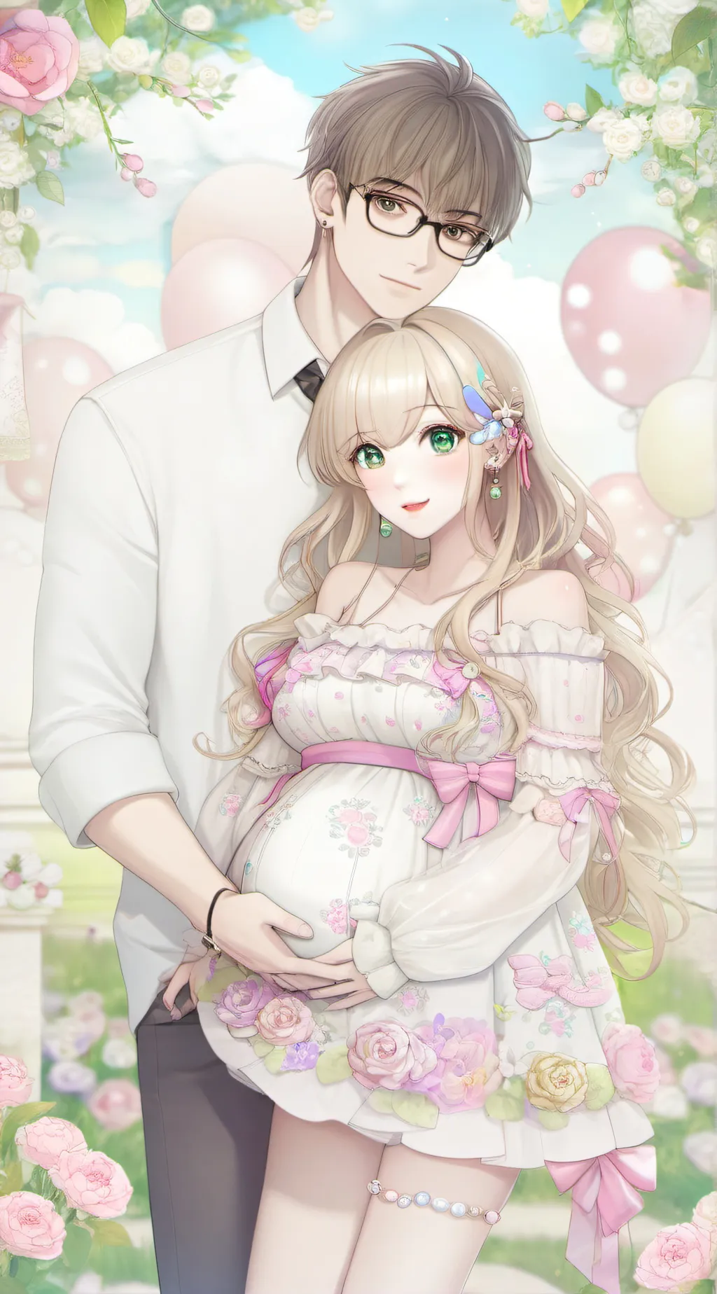 ai character: Aurora background