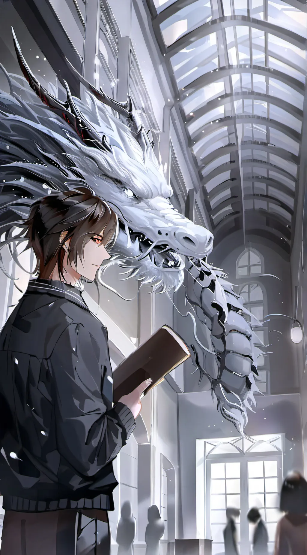 ai character: dragon school background