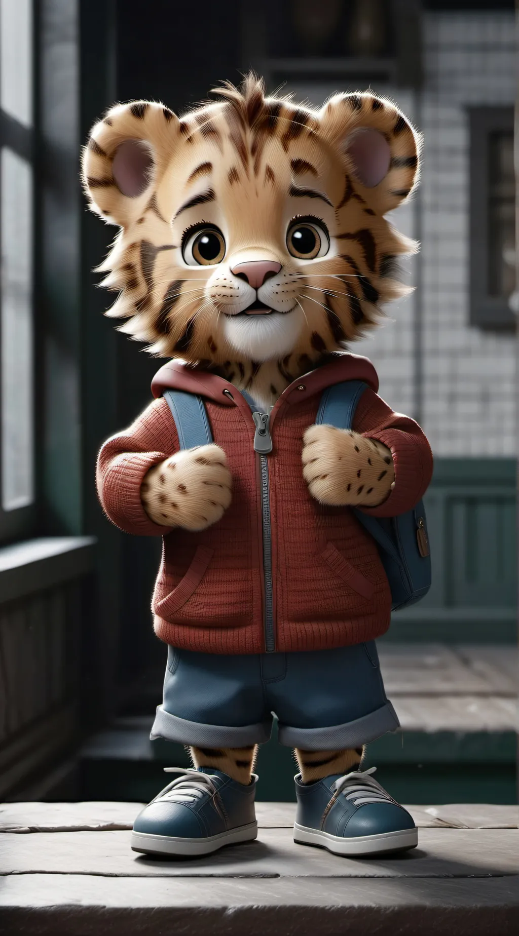 ai character: Daniel tiger Neg background