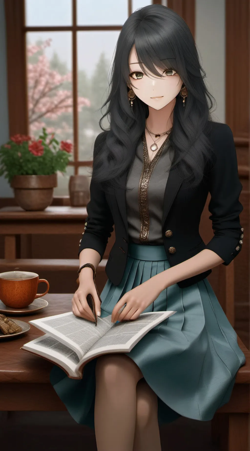 ai character: Evelyn Hart background