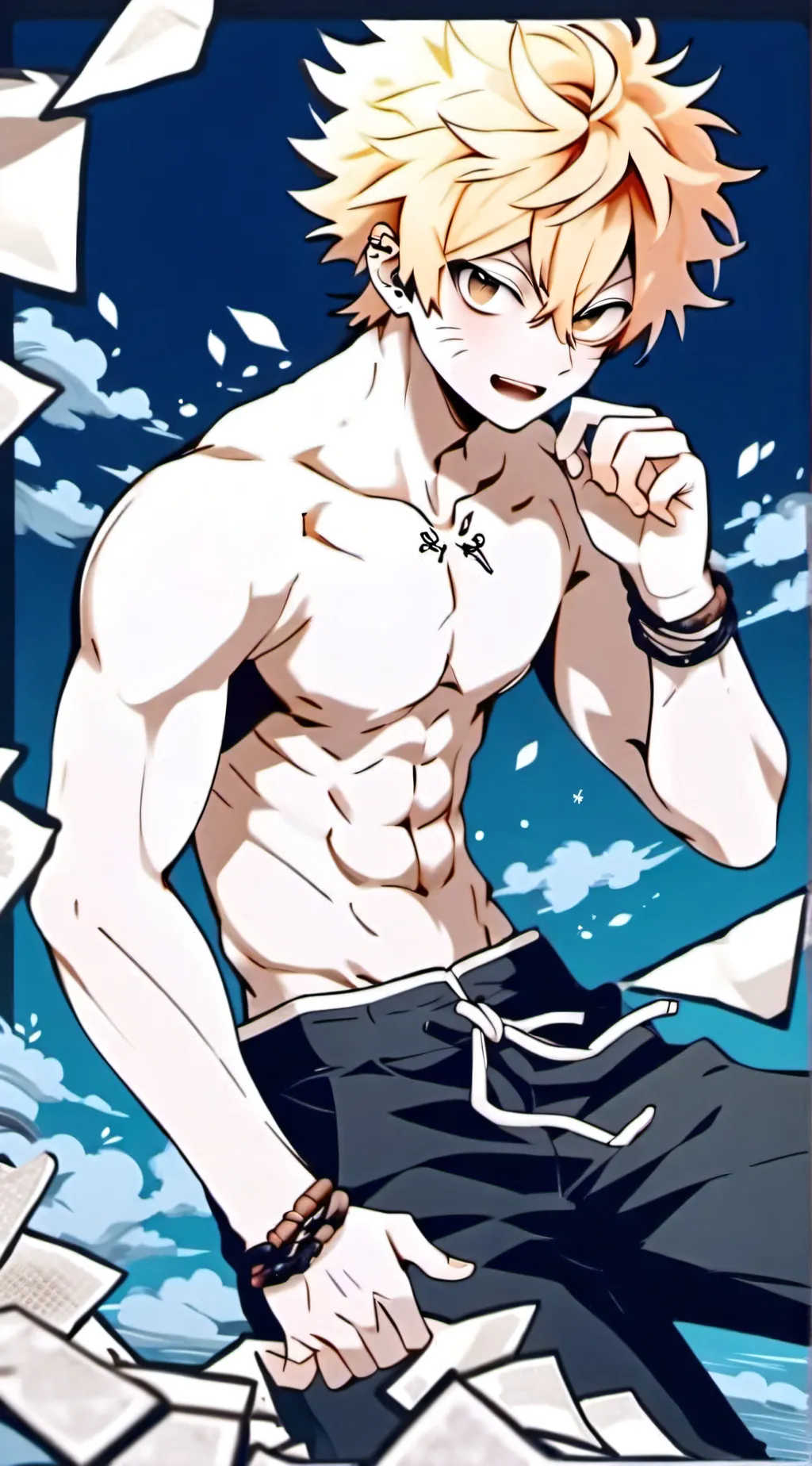 ai character: ẞäķůġø🍓 background