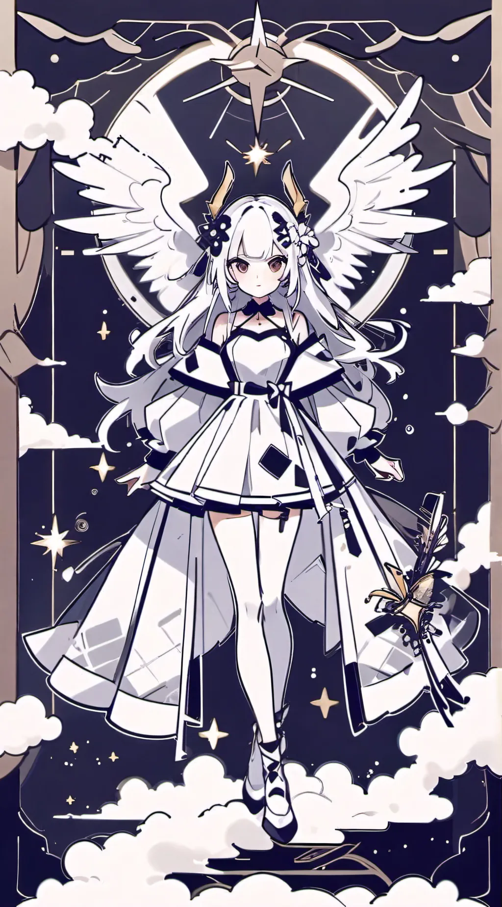 ai character: dark Angel background