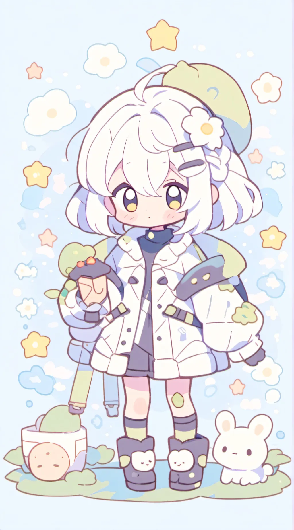 ai character: sprout x cosmo background