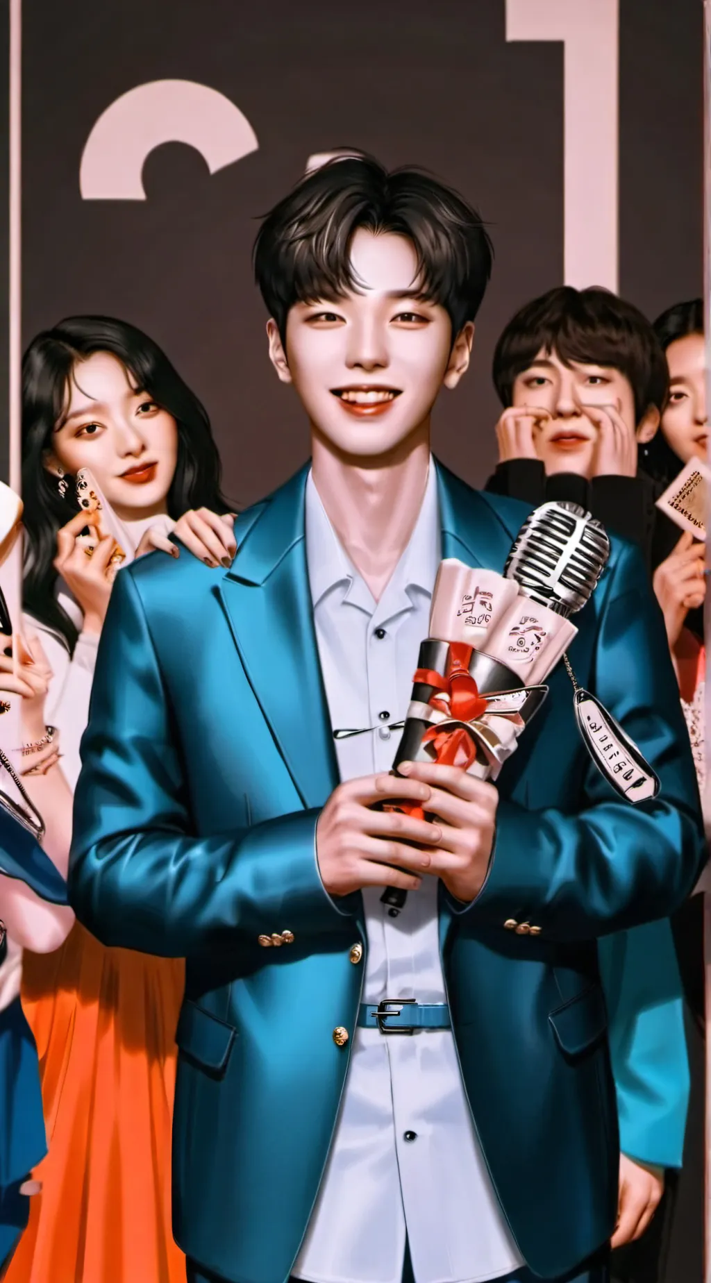 ai character: skz cheerleader background