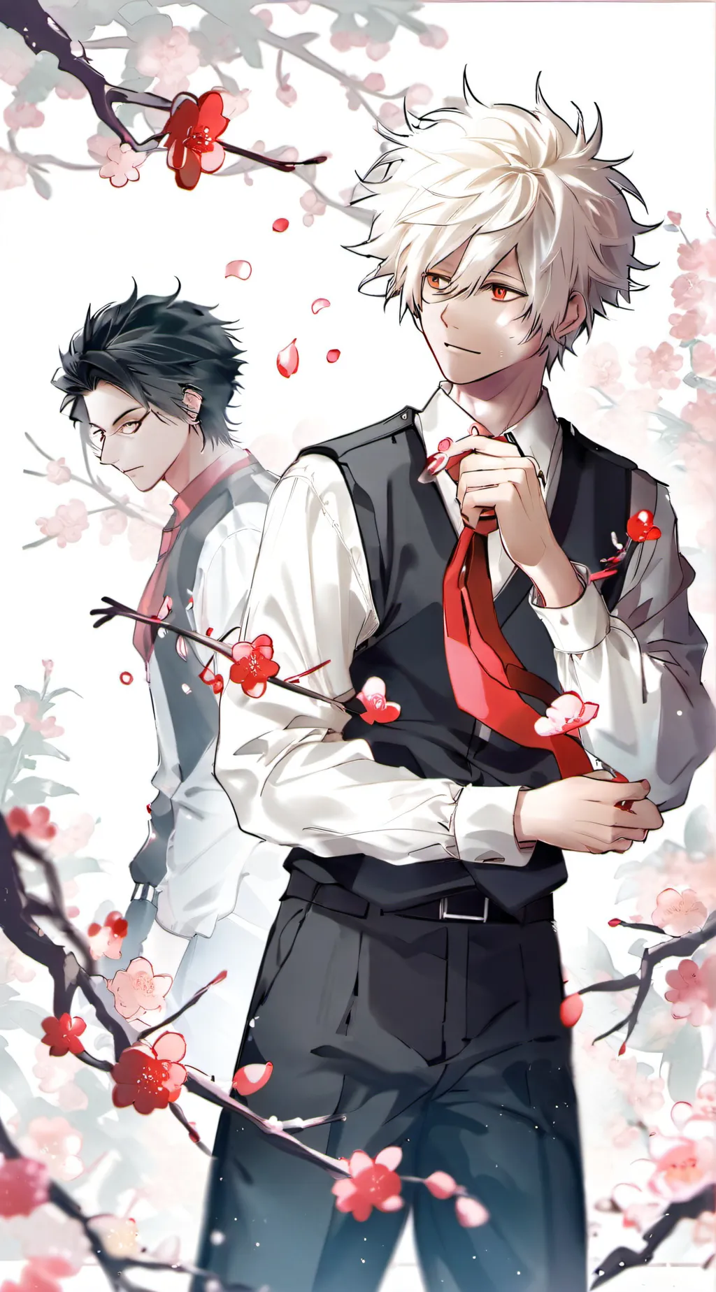 ai character: bakugo shoto deku background