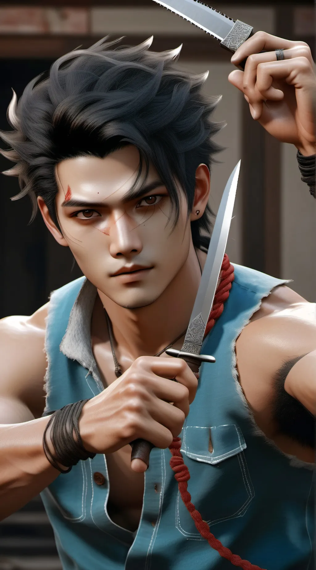 ai character: mafia Boss  background