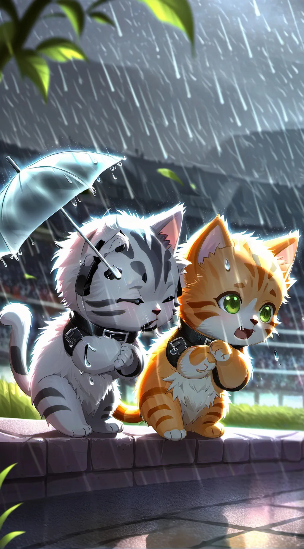 ai character: Lily and Rufus  background