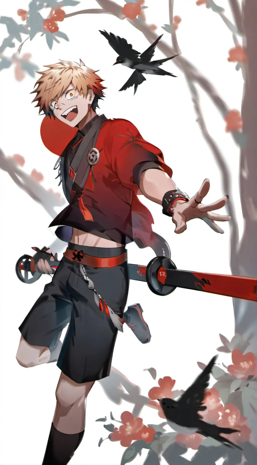 ai character: Bakugo background