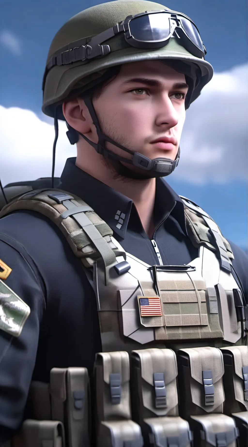 ai character: Military background