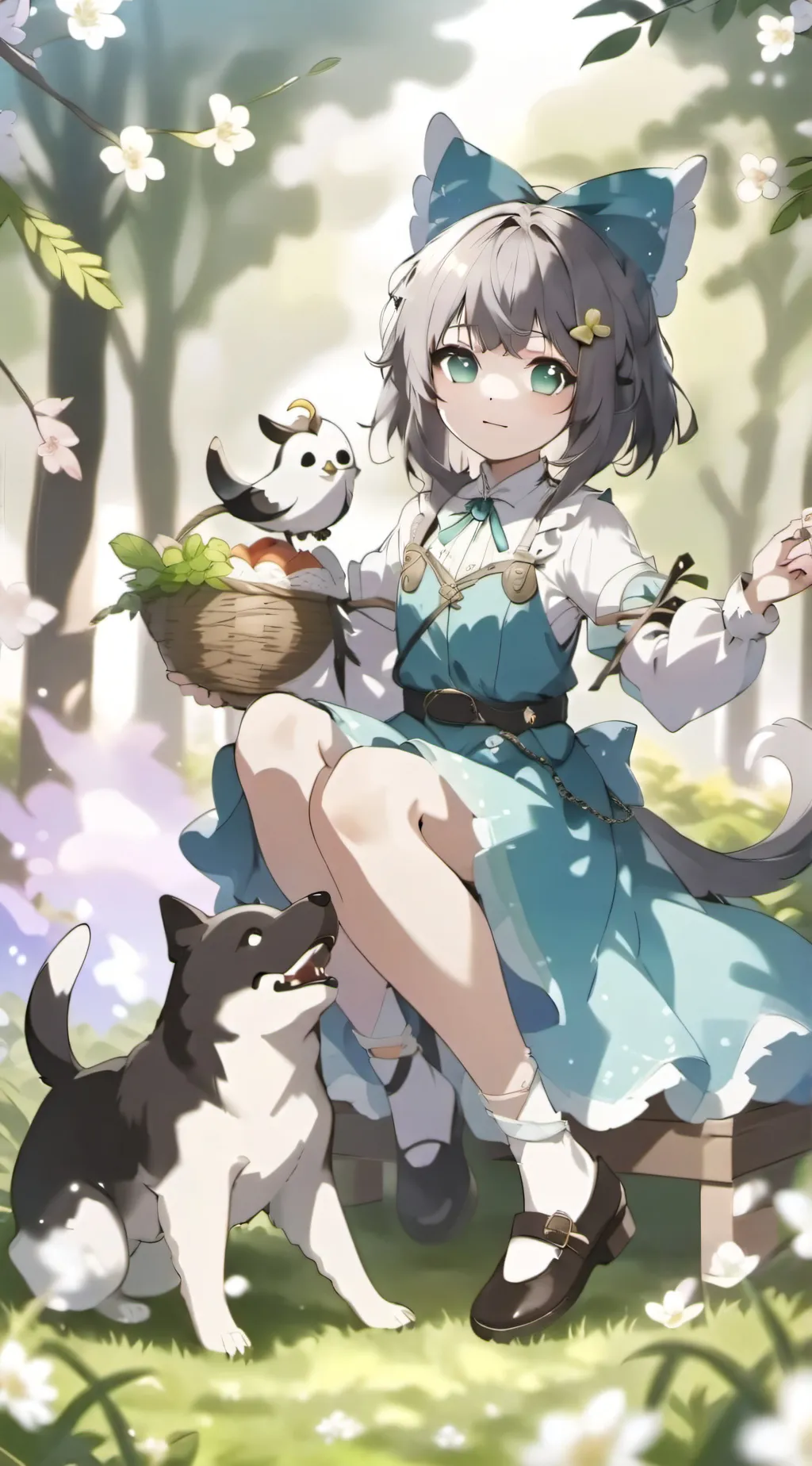 ai character: elk(subject-4546b) background