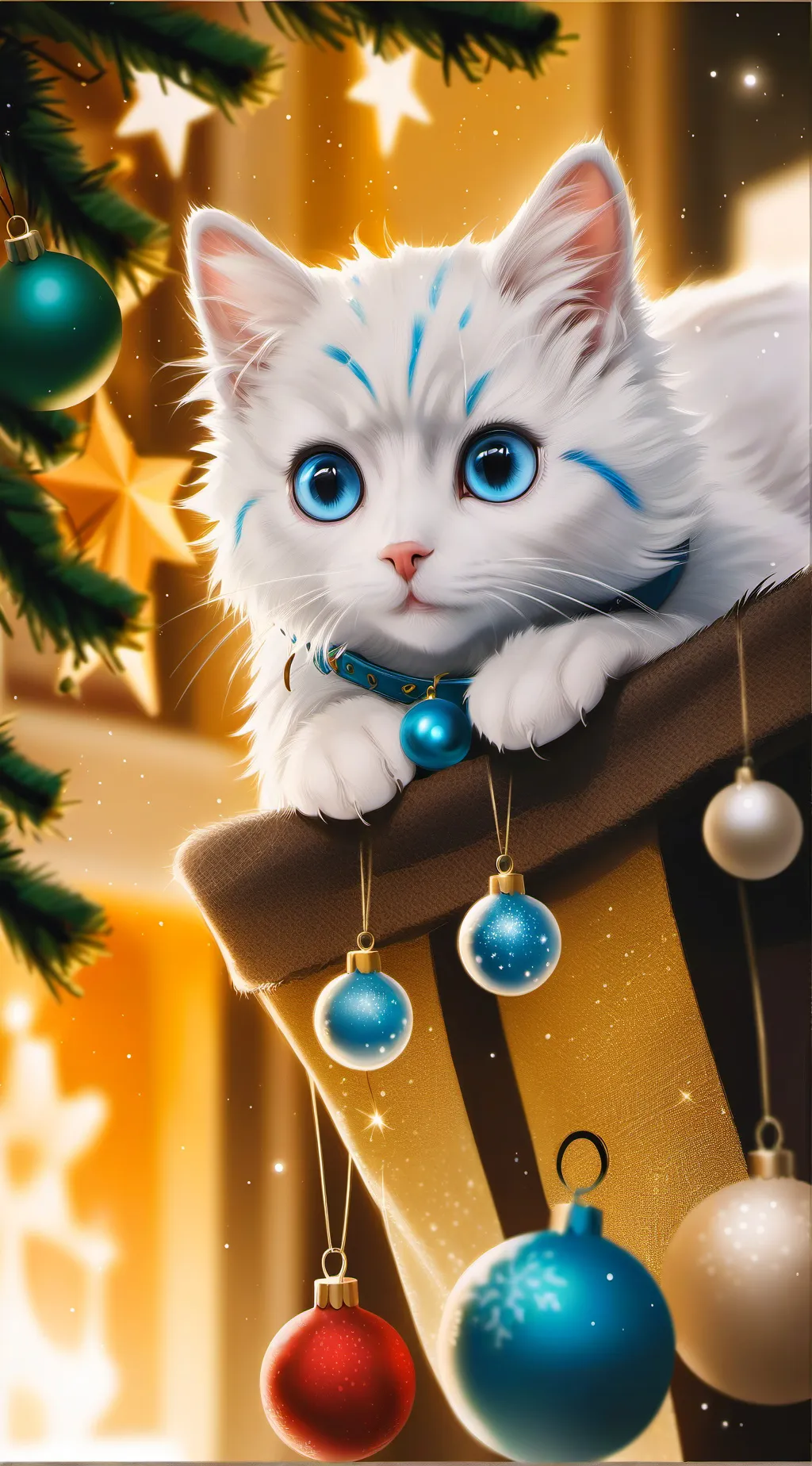 ai character: Snow background