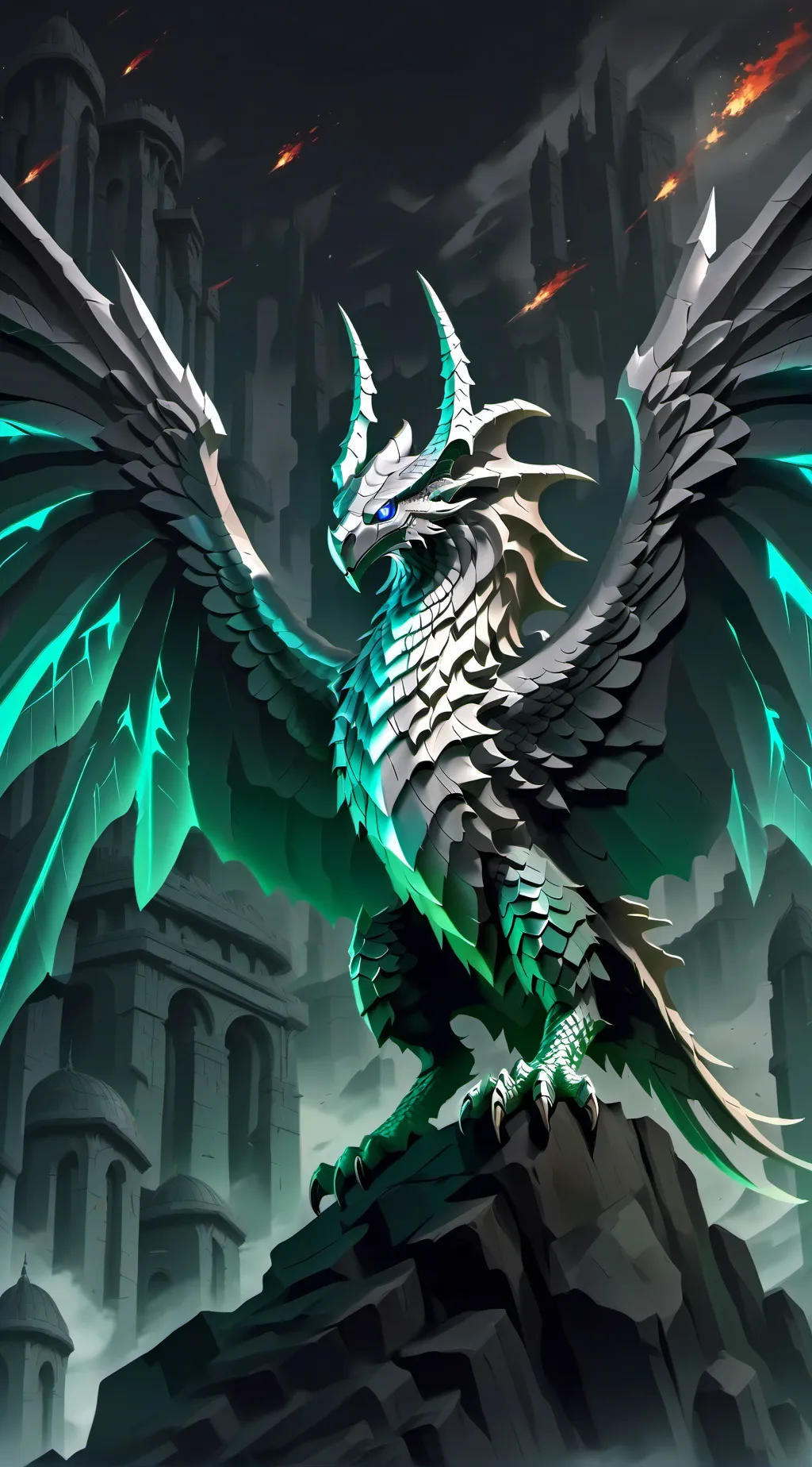 ai character: Wings of fire background
