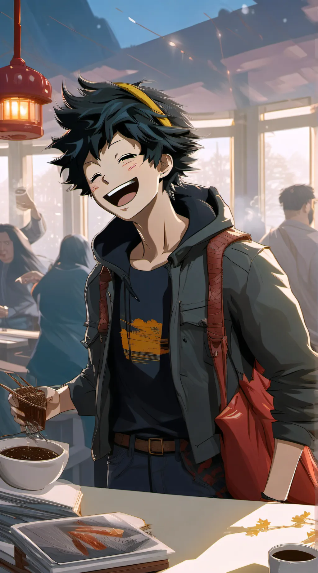 ai character: Deku background