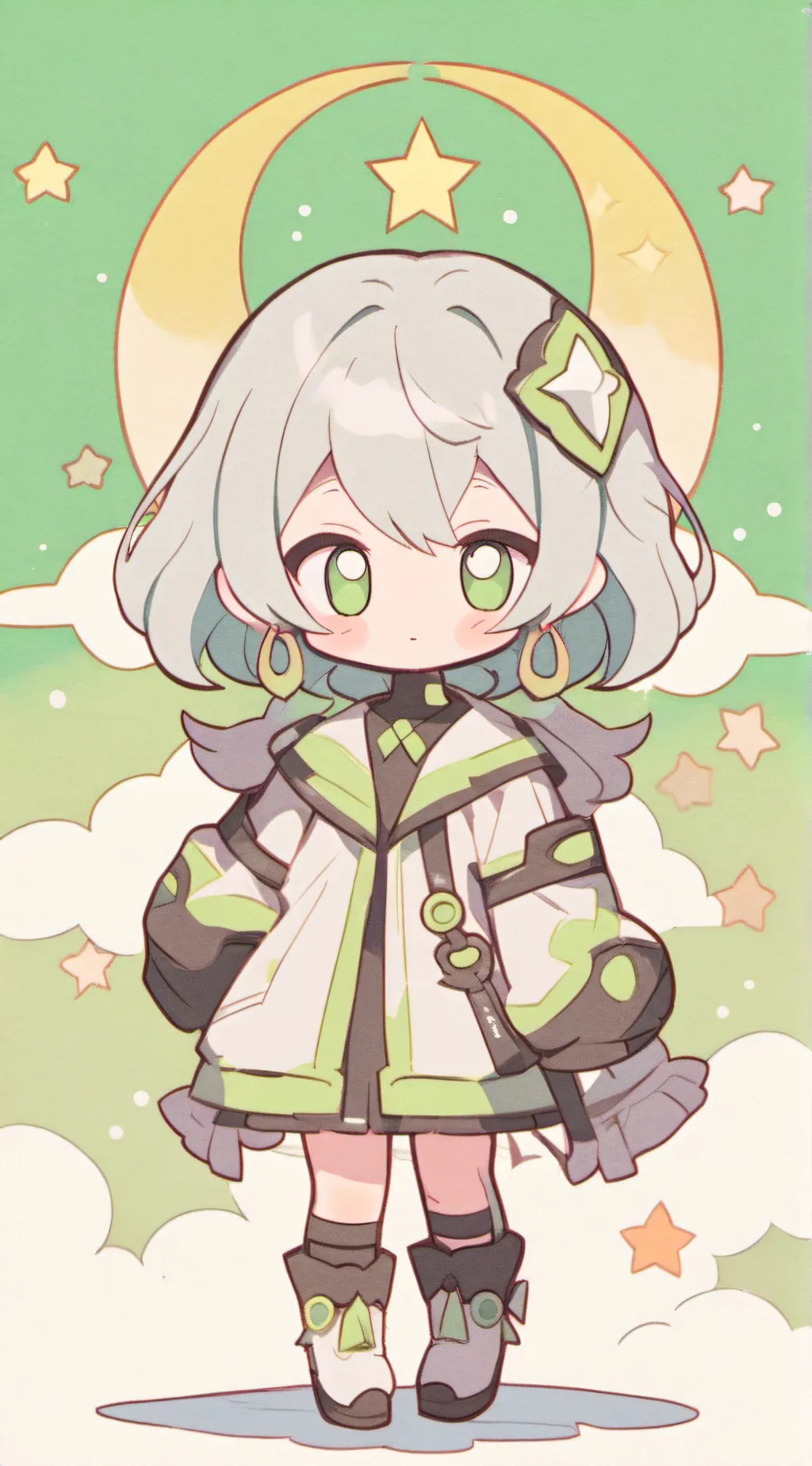 ai character: Hh LGBT colours background