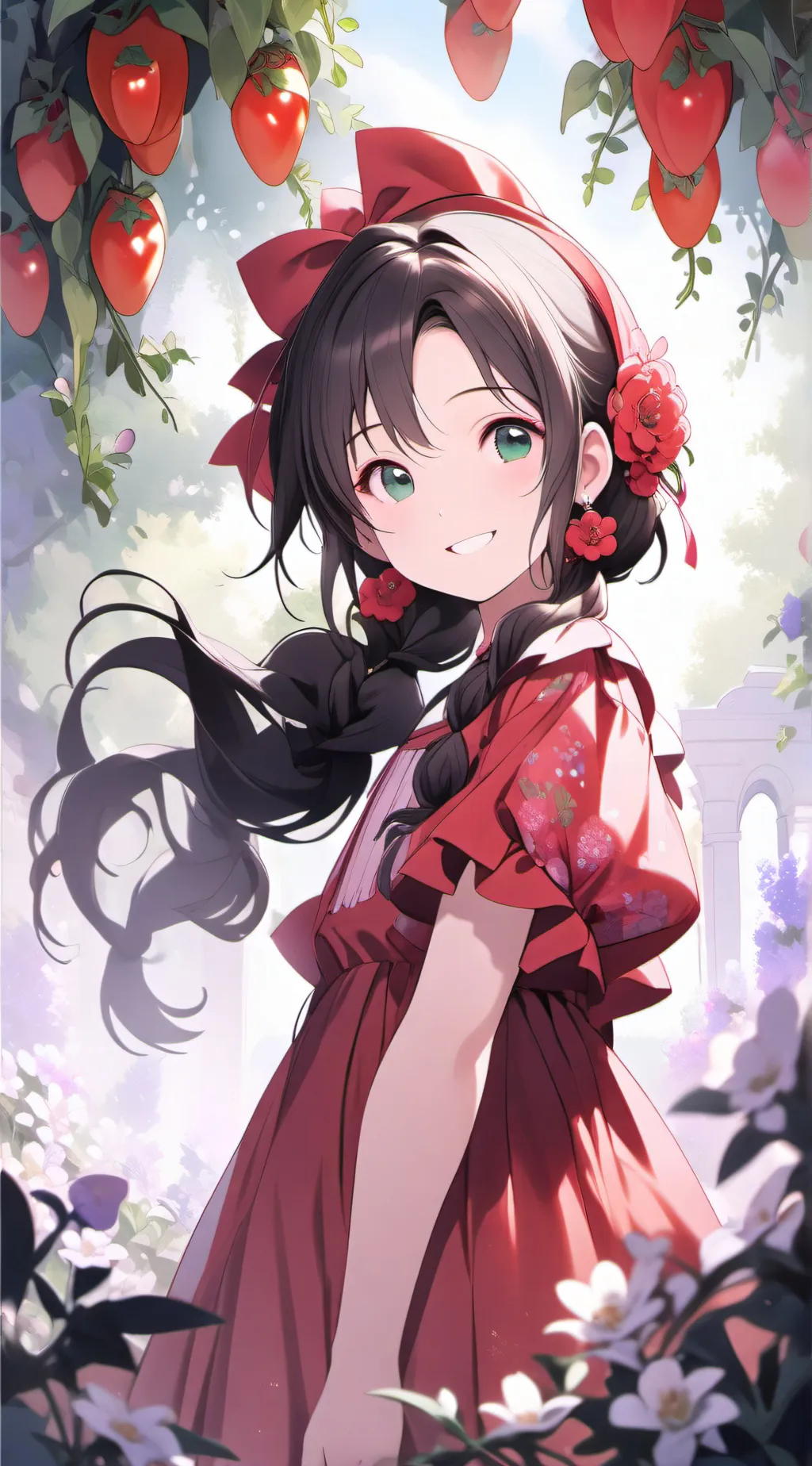 ai character: Rose background