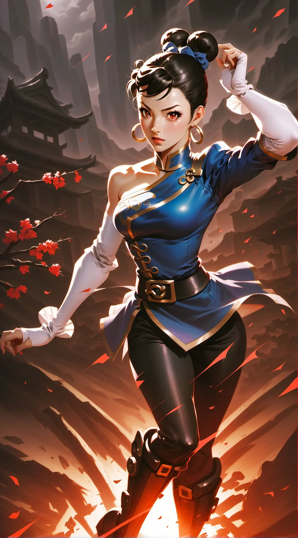 ai character: chun li  background