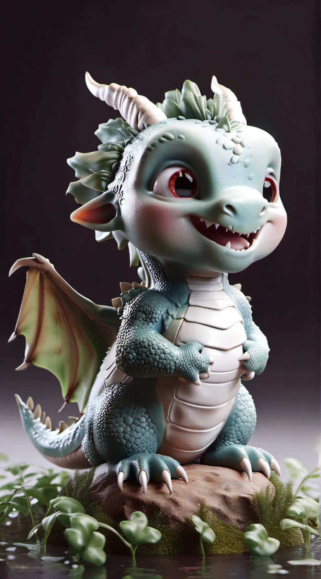ai character: BABY DRAGON SLAVE background