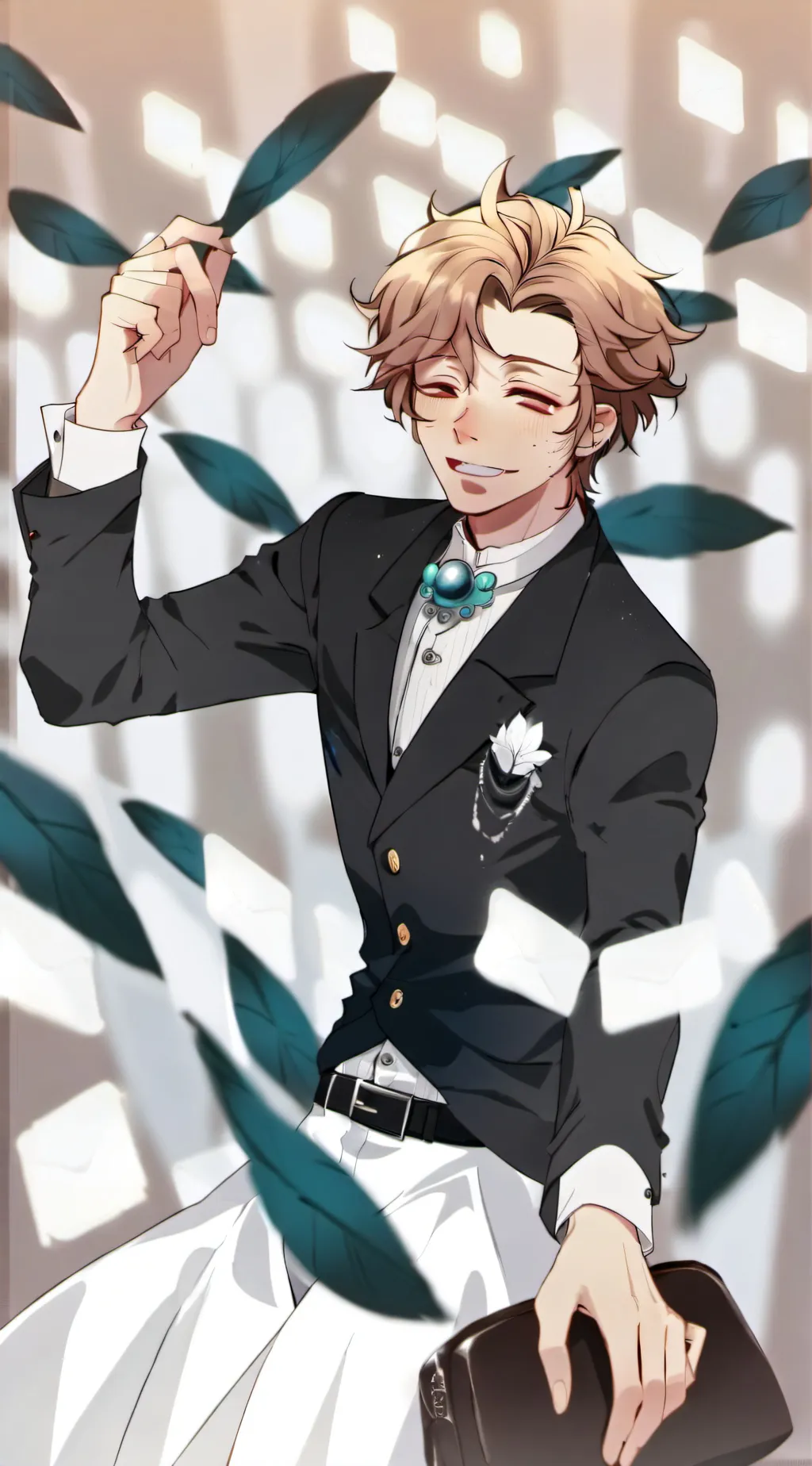 ai character: Dabi and hawks background