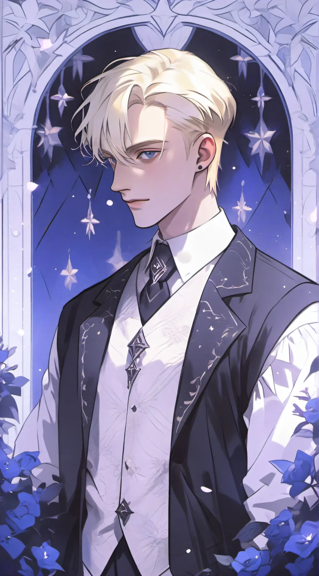 ai character: Draco Malfoy  background