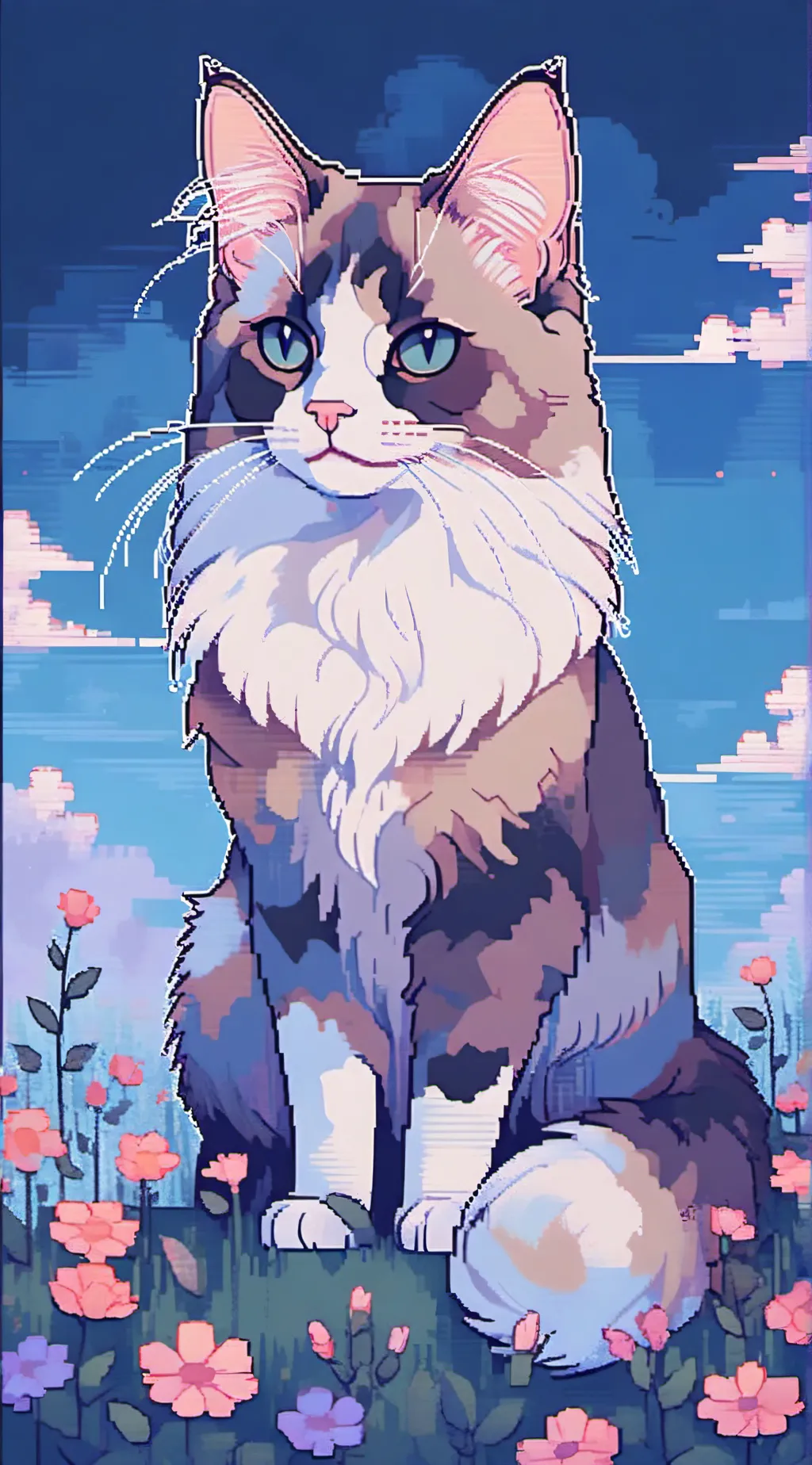 ai character: Half-shade background