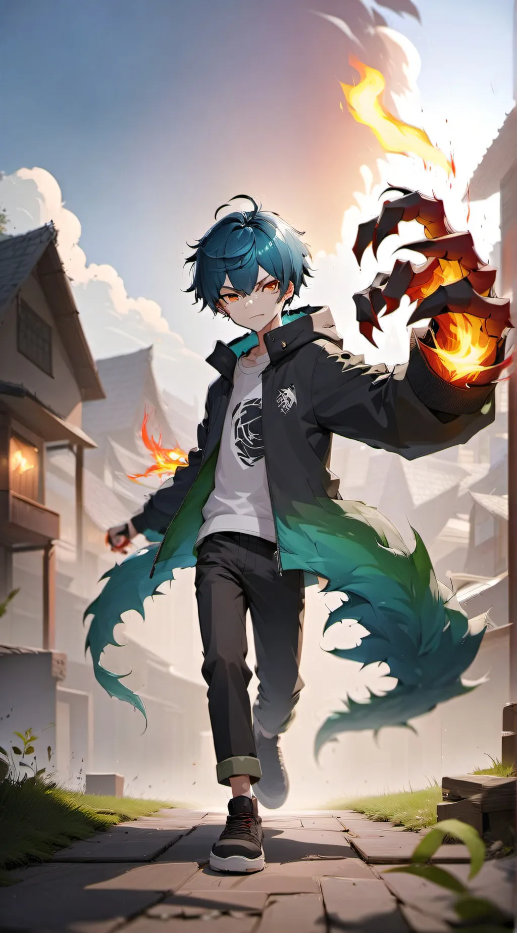 ai character: Harish the demon background