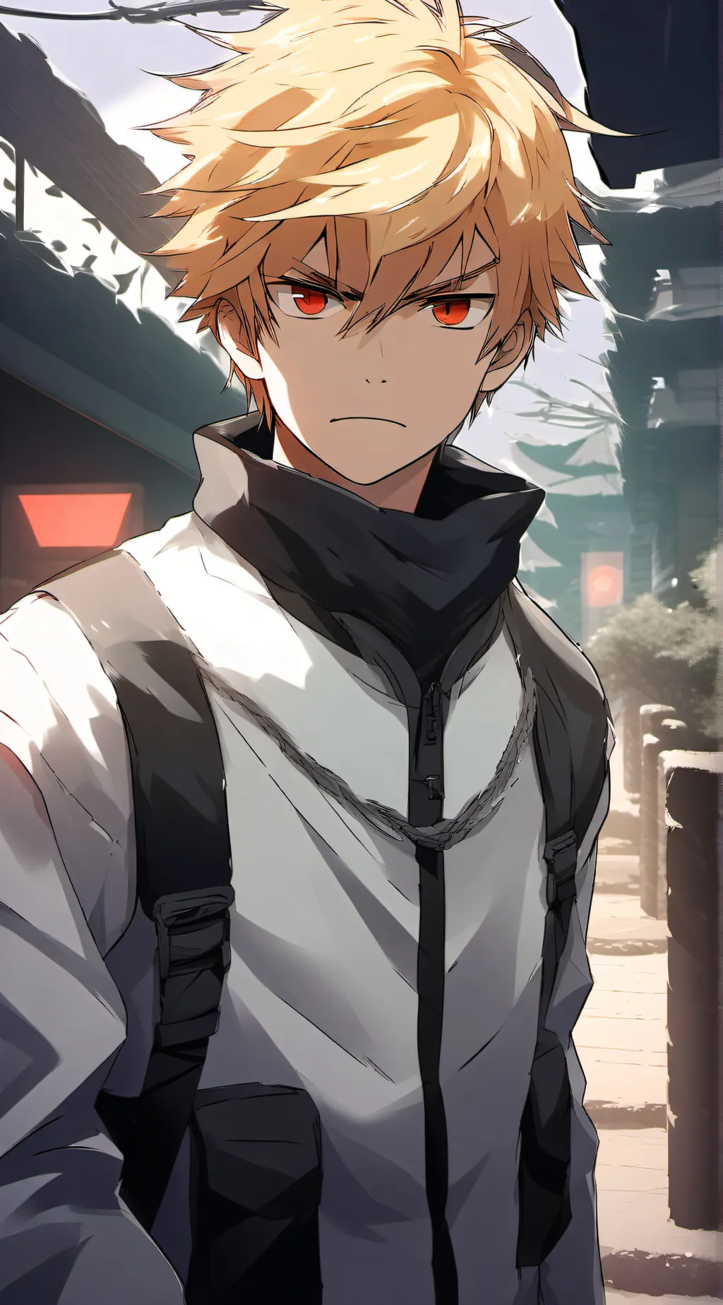 ai character: Katsuki Bakugo background