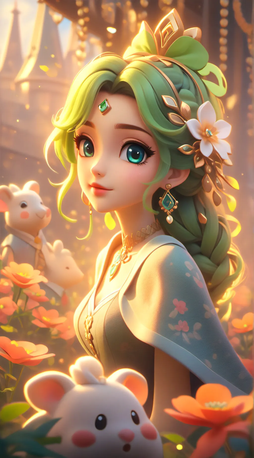 ai character: Summer background