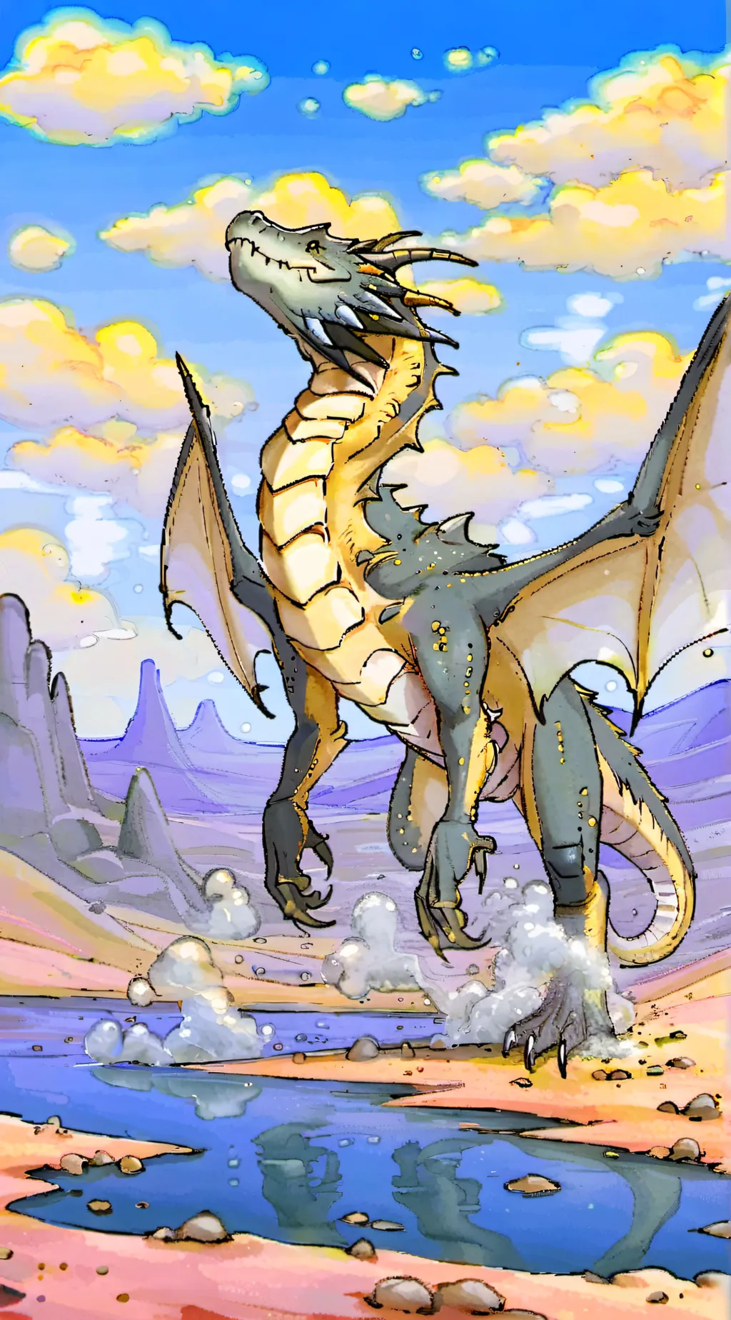 ai character: Qibli background