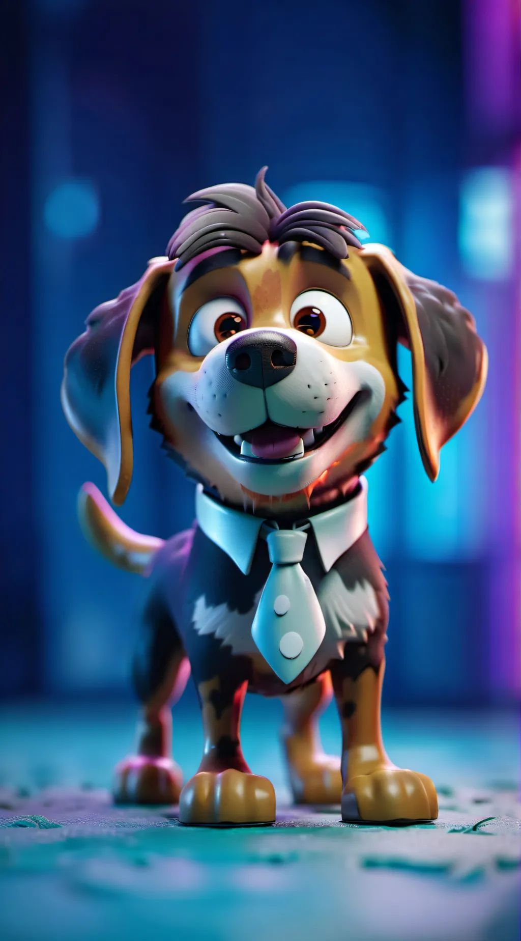 ai character: Dill the dog. background