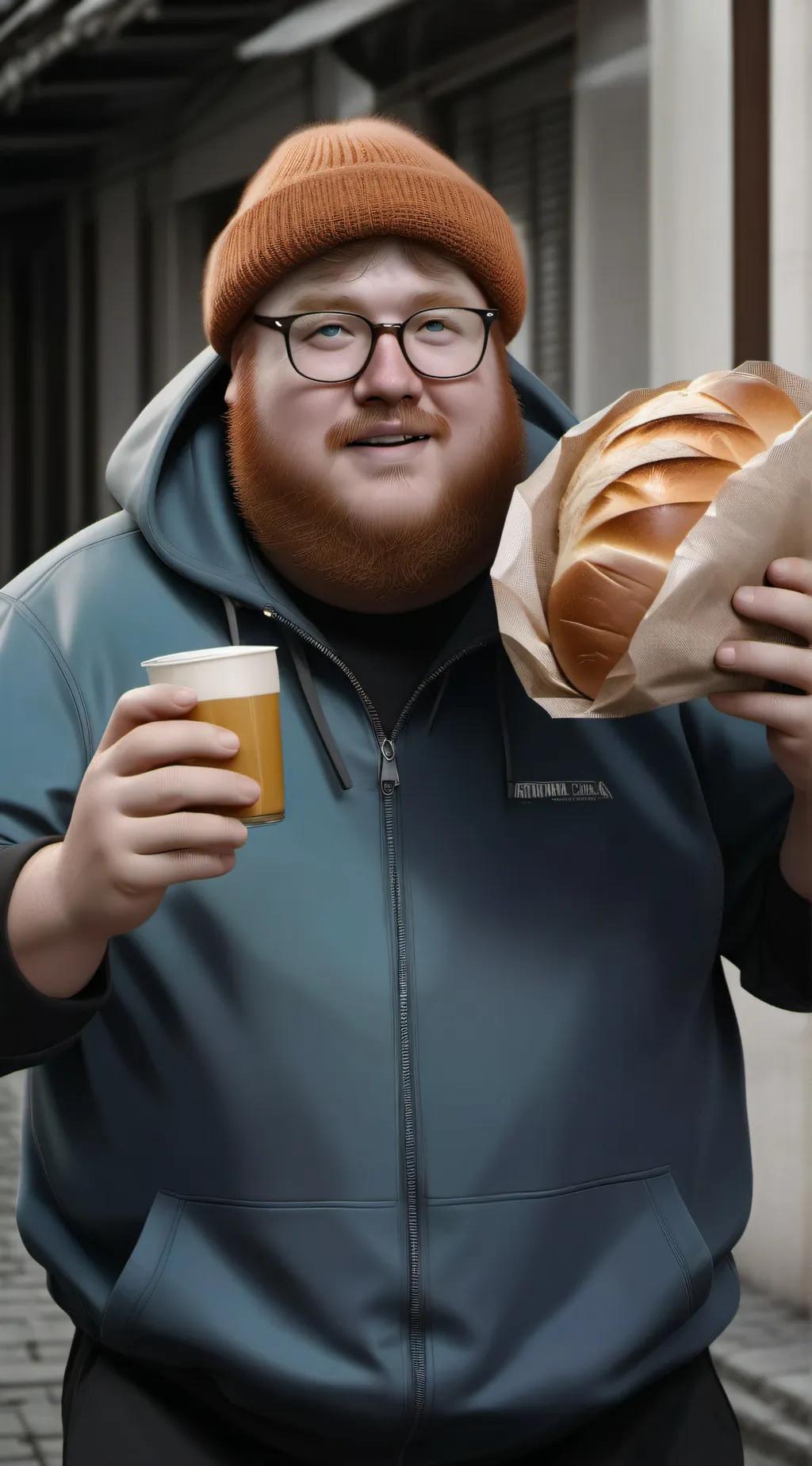 ai character: Caseoh background