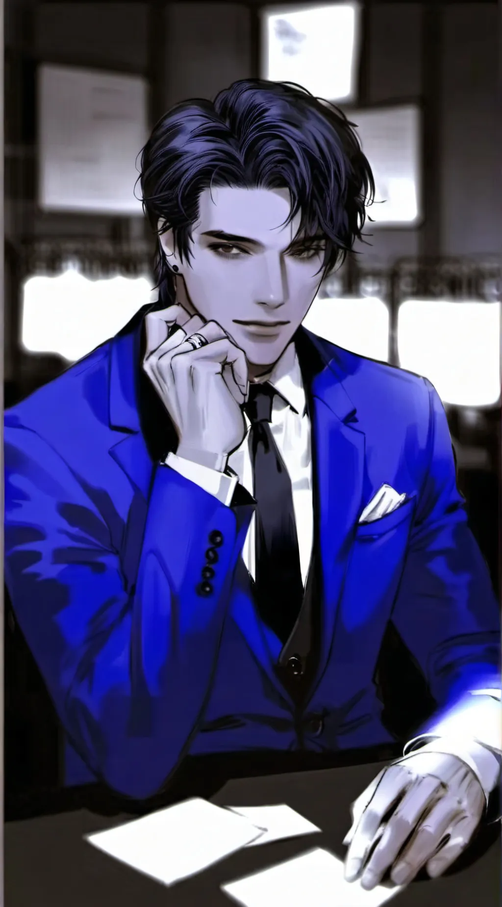 ai character: Hunter background