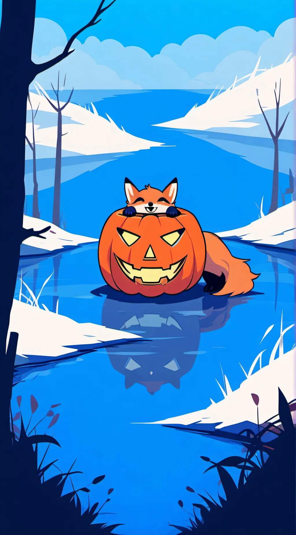 ai character: Halloween aftons background