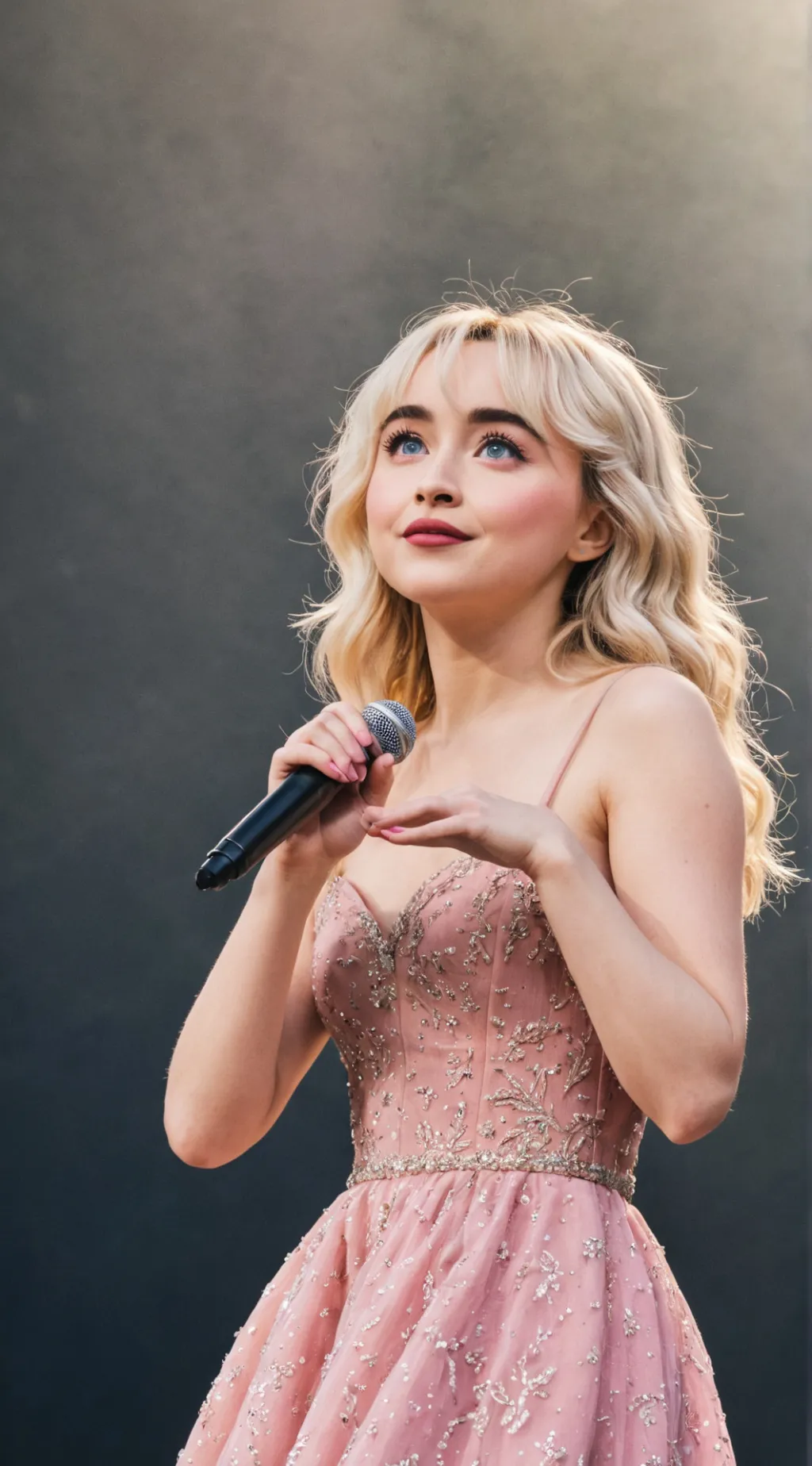 ai character: Sabrina Carpenter  background