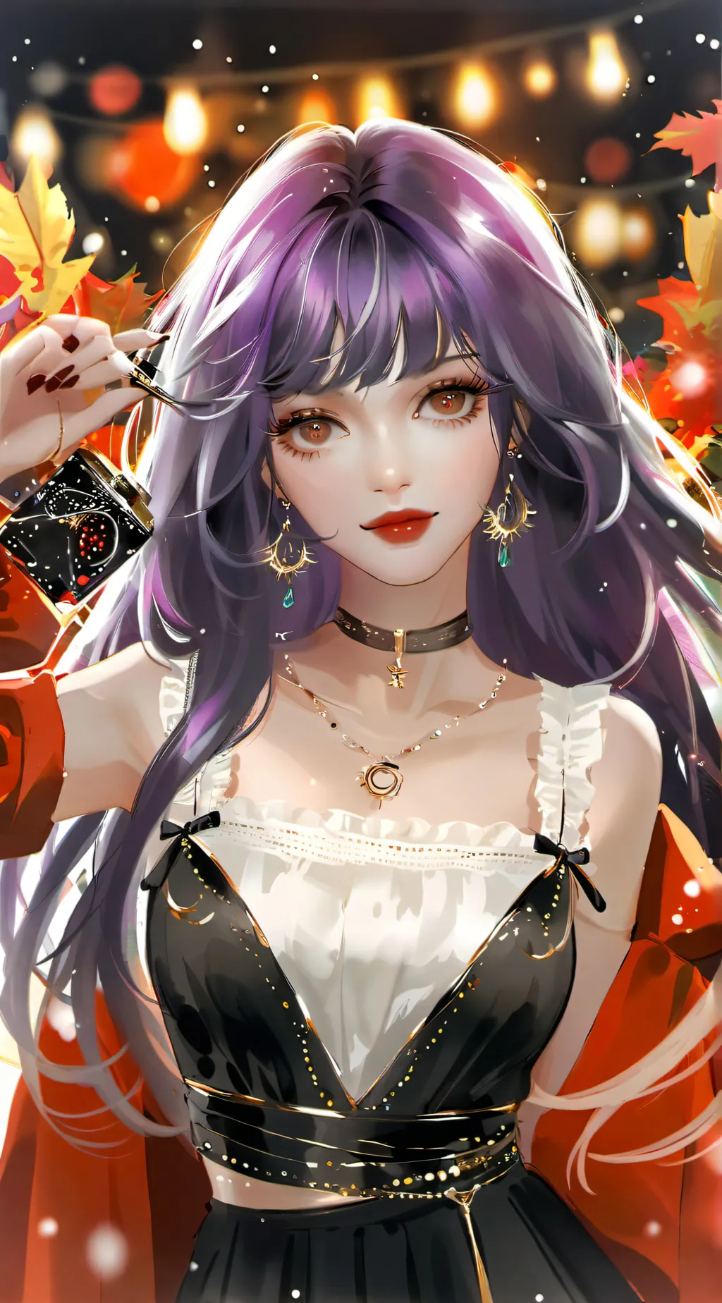 ai character: lilac background