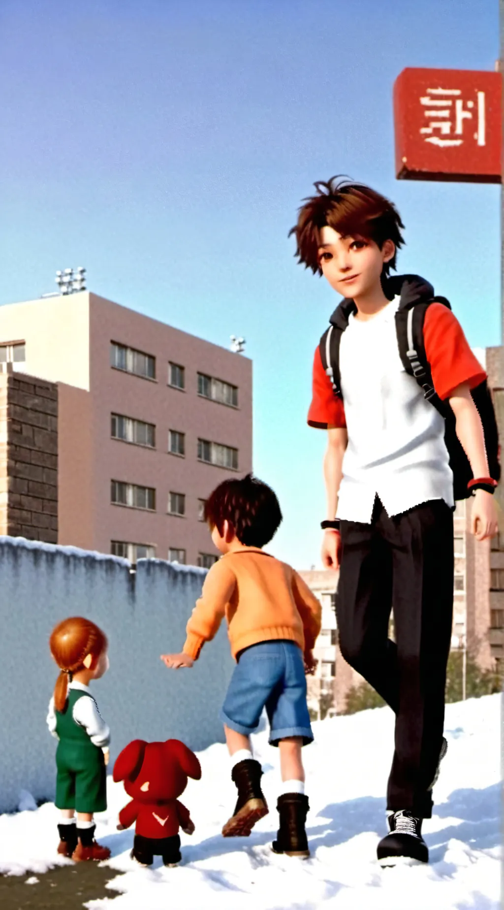 ai character: iris school background