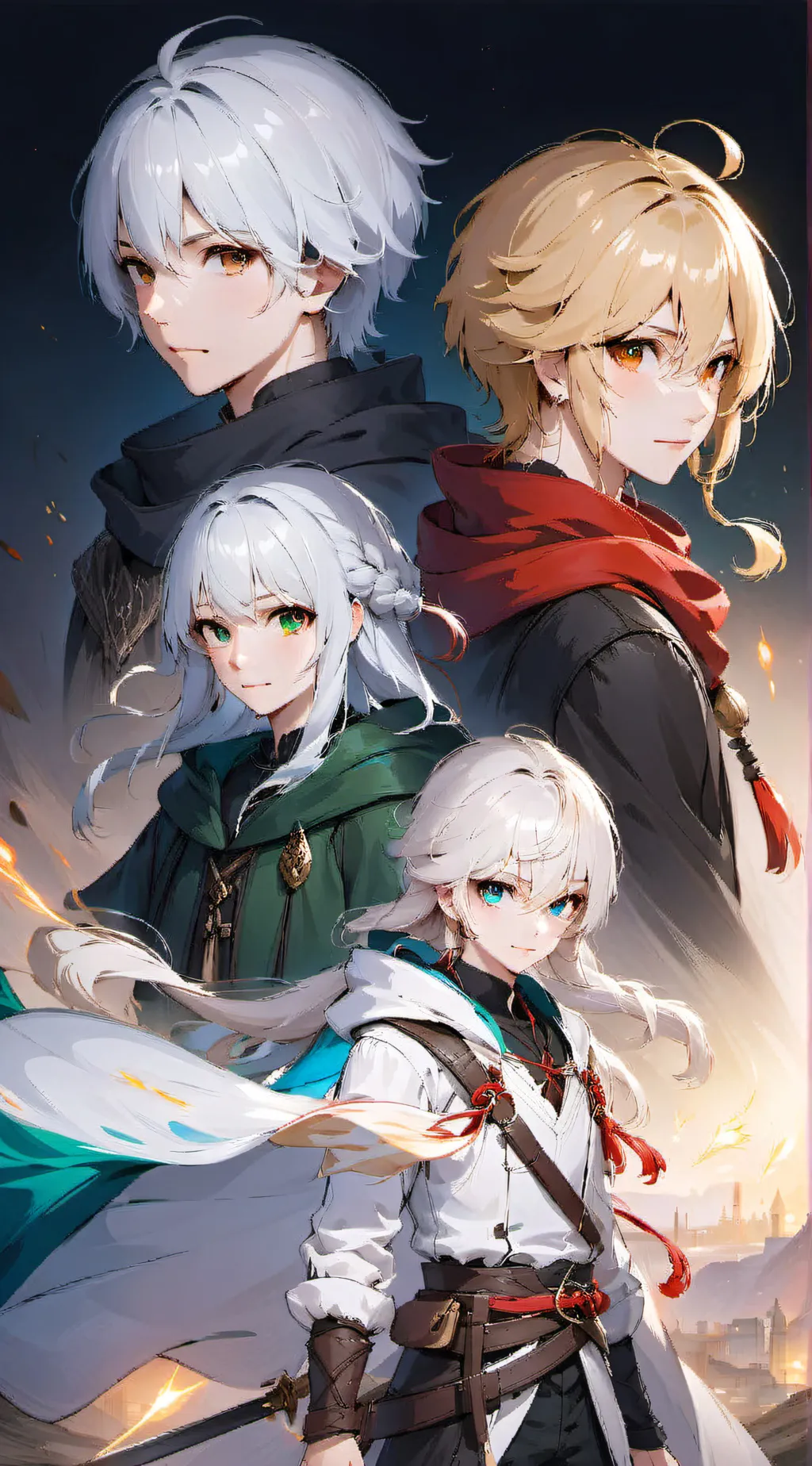 ai character: Adventure Party background