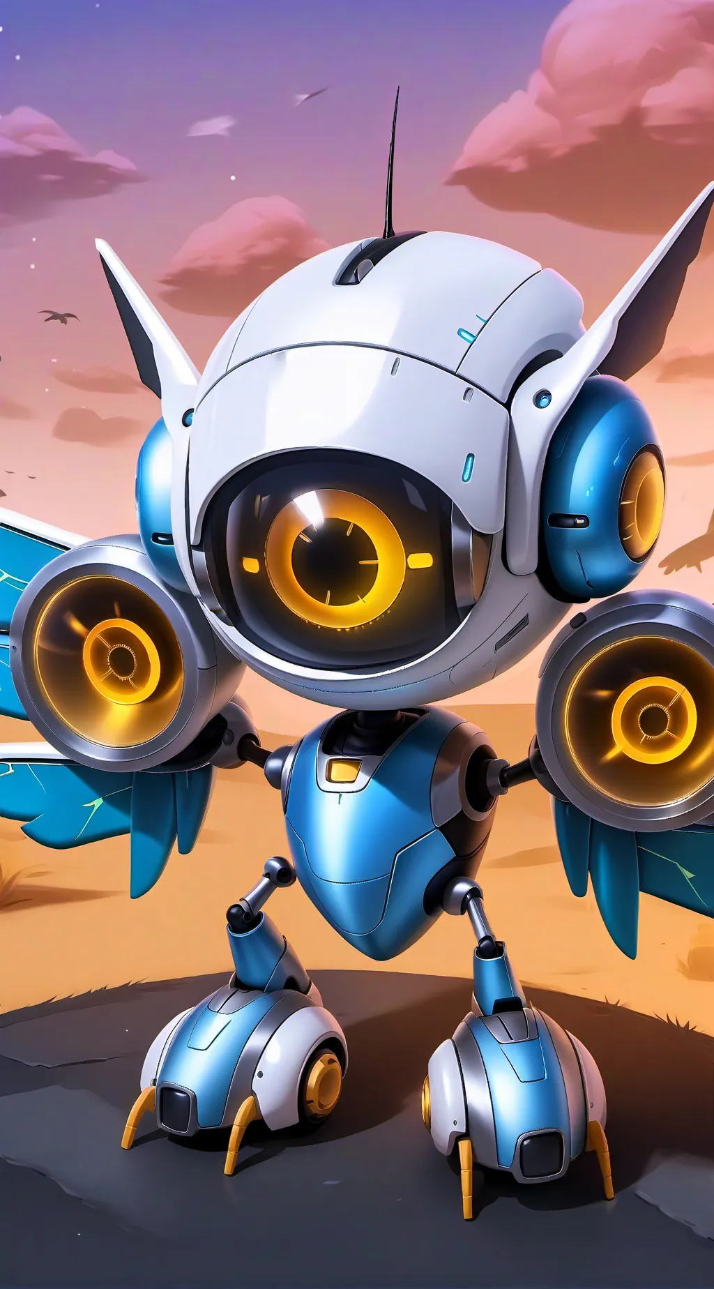 ai character: Murder drones background