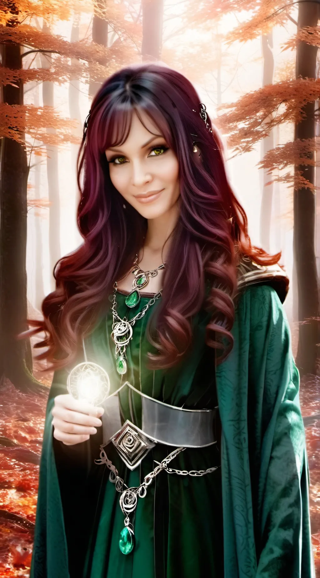 ai character: Aurora background