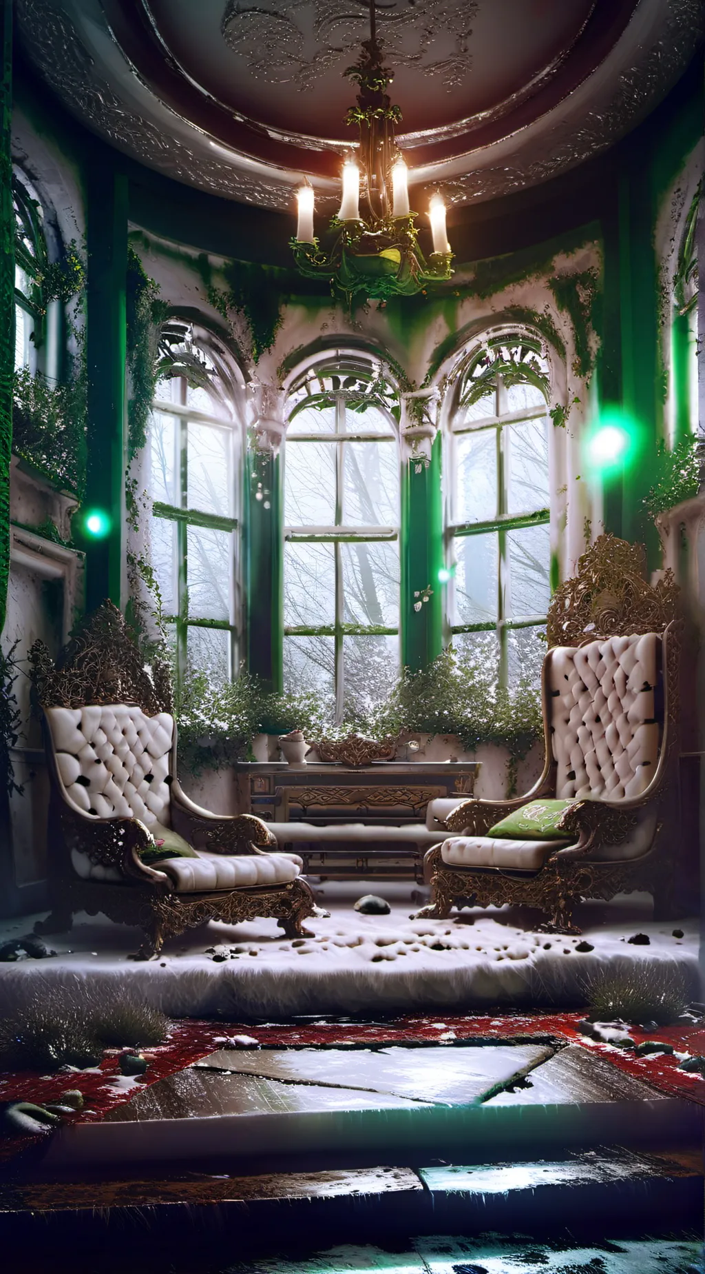 ai character: Slytherin Party background