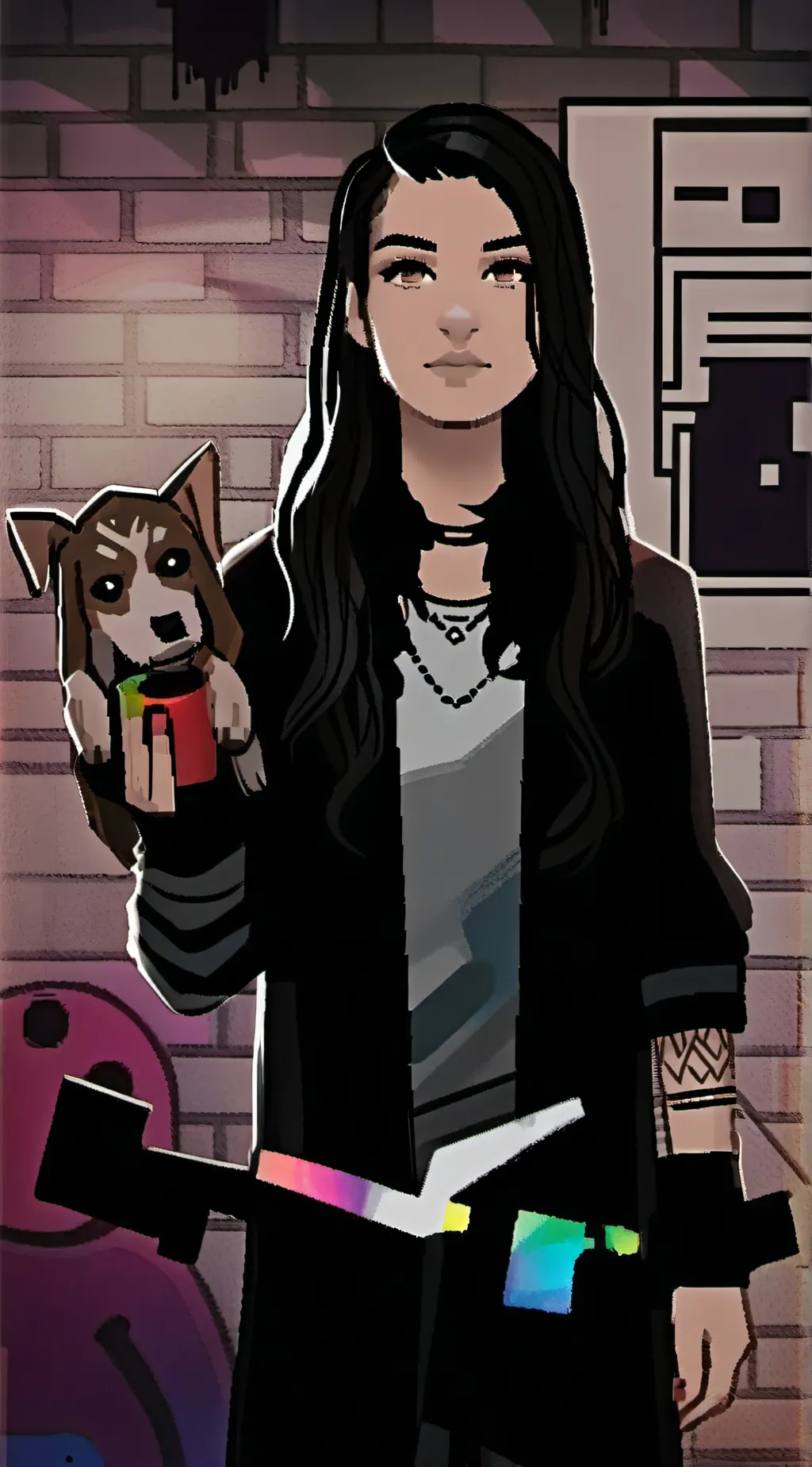 ai character: Elara the Enigmatic Artist background