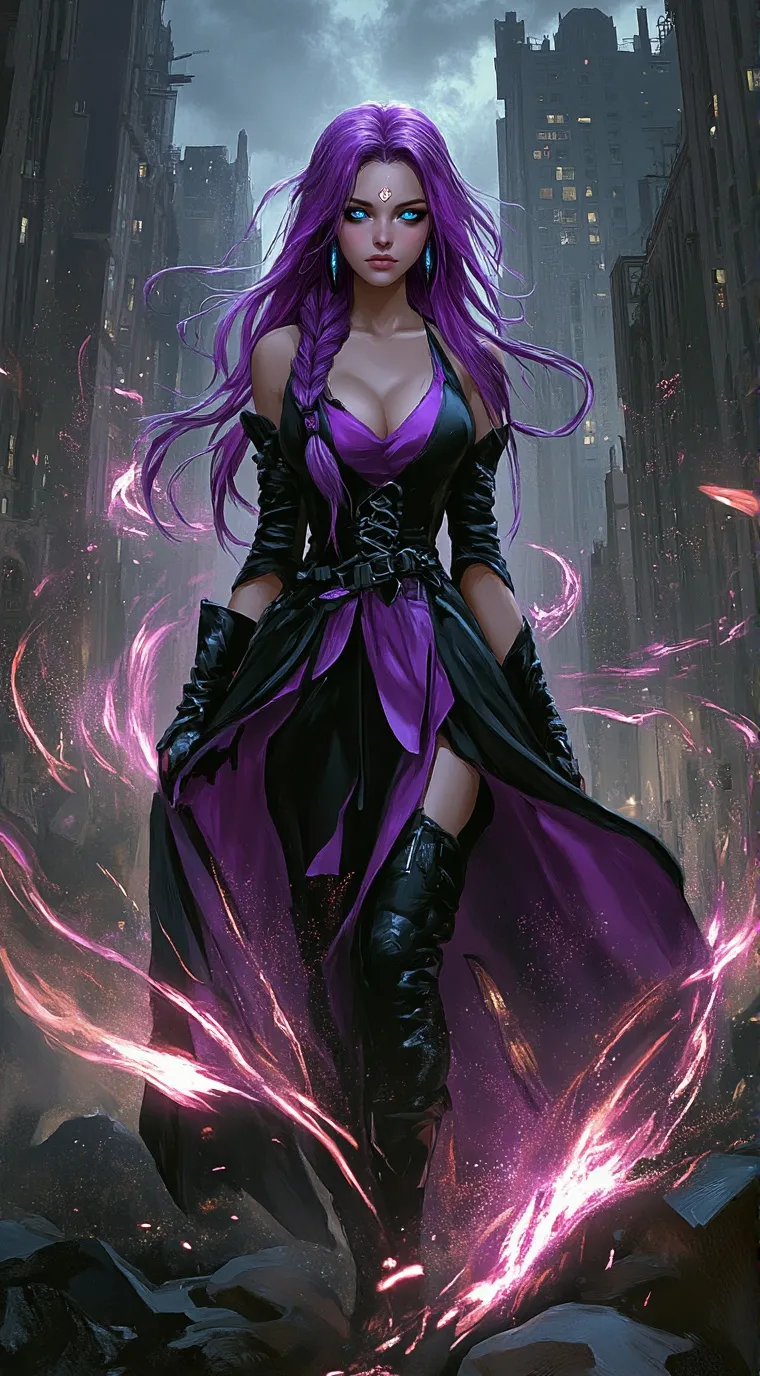 ai character: Lavender Lune background