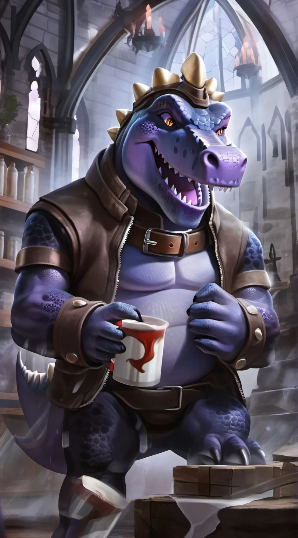 ai character: Barney background