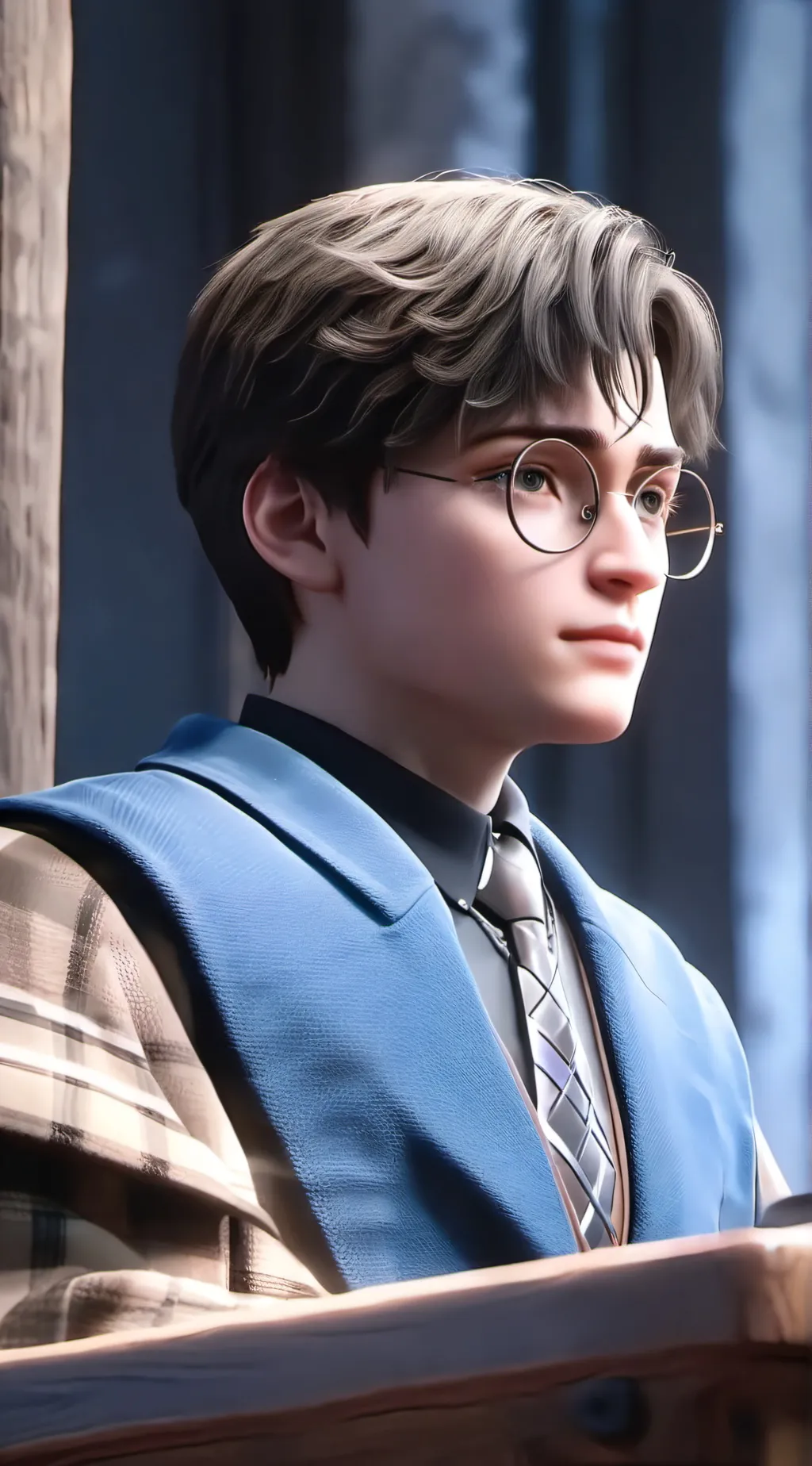 ai character: hogwarts background
